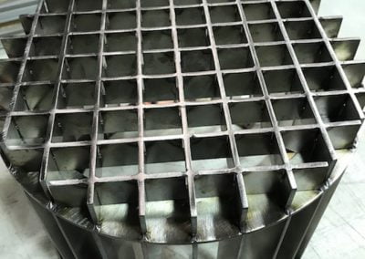 12" fabricated bottom of conditioning basket