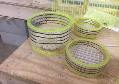 construction of scaled model baskets